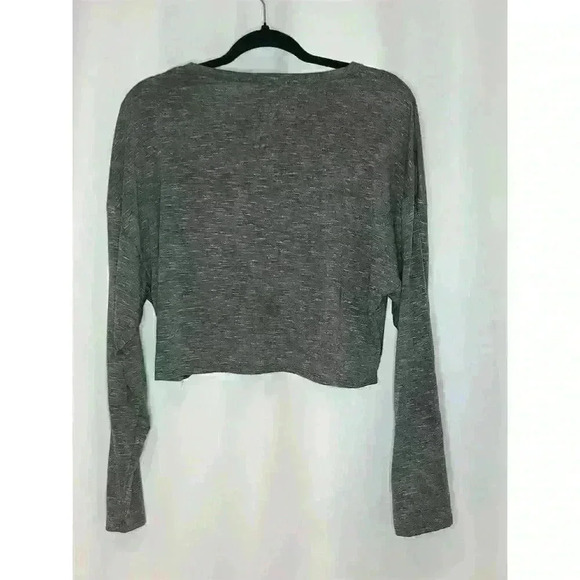 ACOA Women's Gray Twist Front Long Sleeve Blouse Size L - Picture 8 of 15